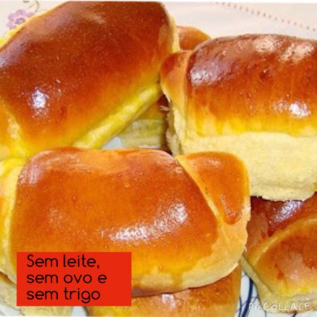 Pão de mandioquinha sem leite, sem ovo e sem trigo